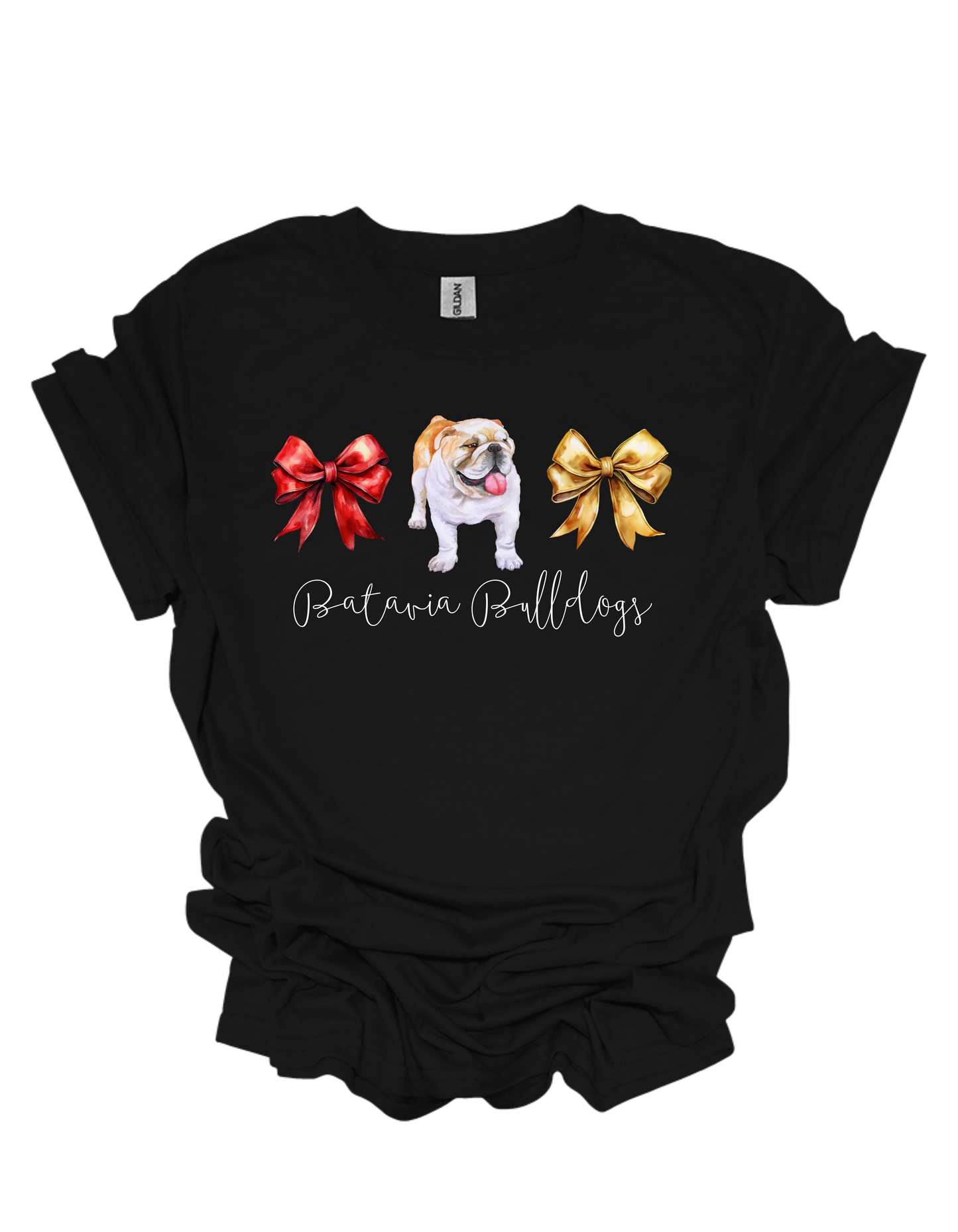 Batavia Bulldogs Bow Adult Unisex Shirt