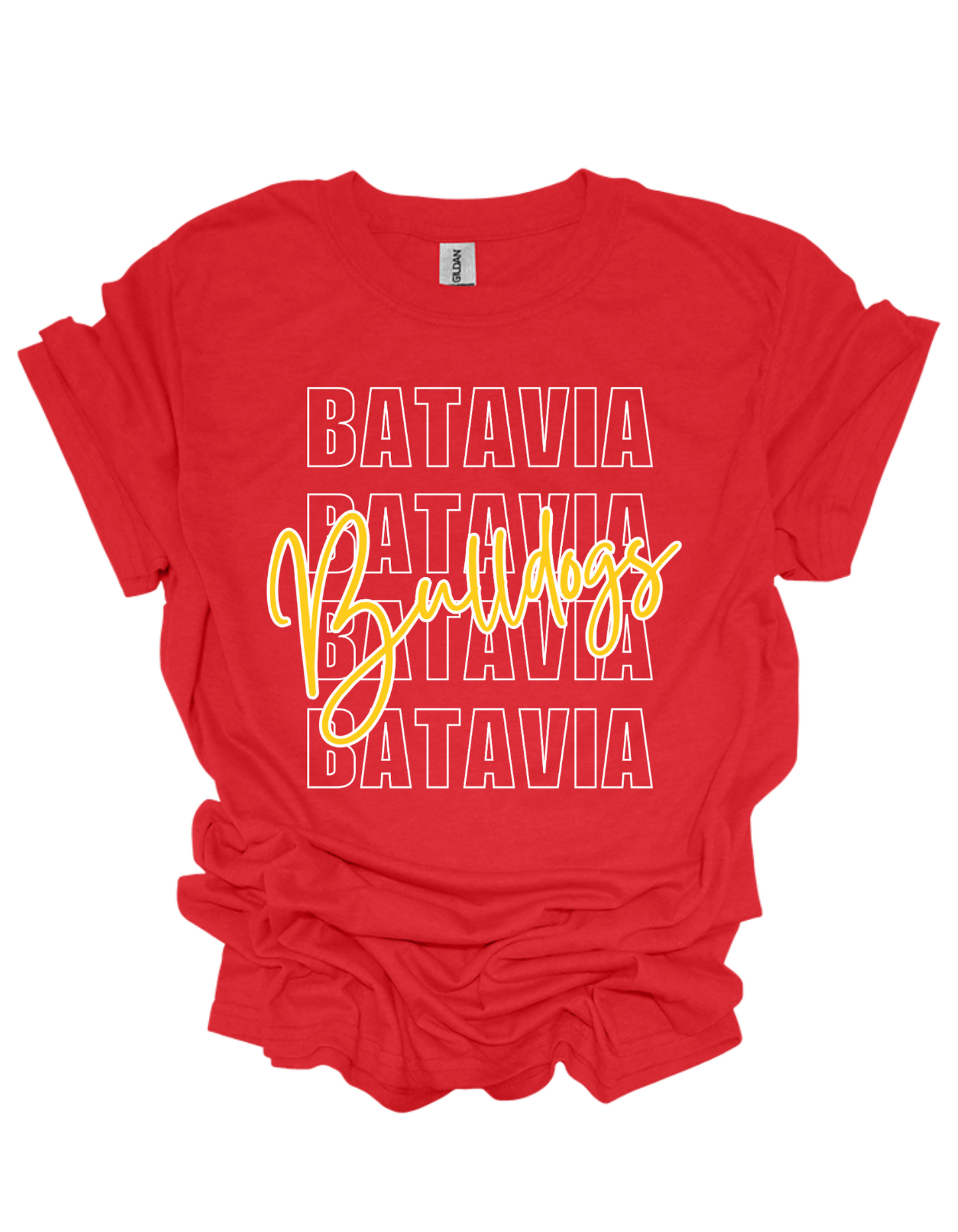 Batavia Bulldogs Script Adult Unisex Shirt