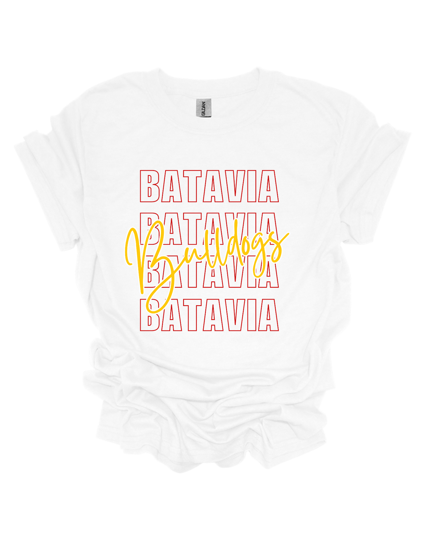 Batavia Bulldogs Script Adult Unisex Shirt