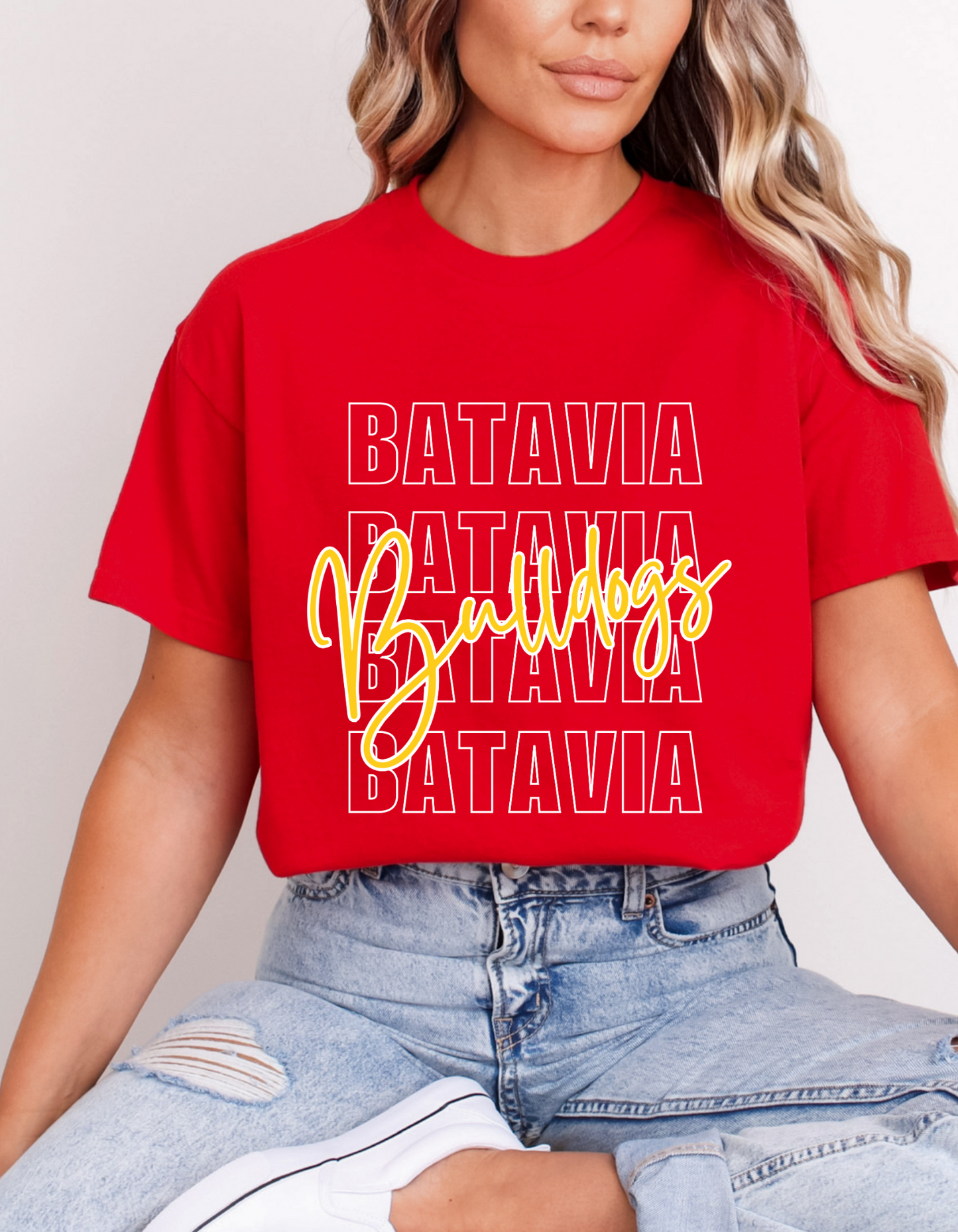 Batavia Bulldogs Script Adult Unisex Shirt