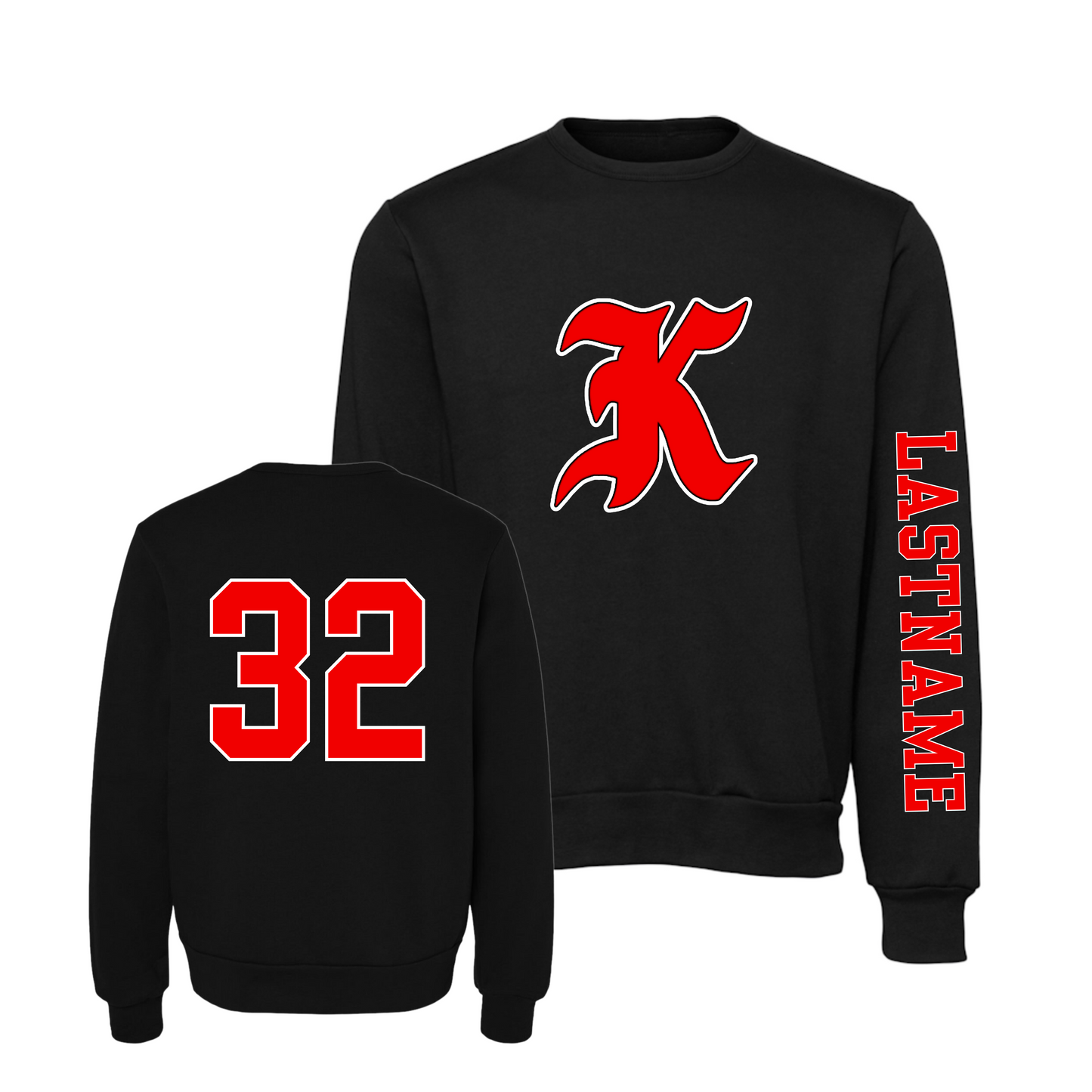 Knights Baseball Personalized Crew Sweatshirt