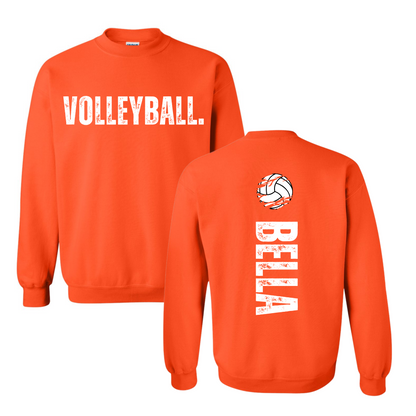 Custom 1 Crew - Distressed Sport with Name on Back Sweatshirt