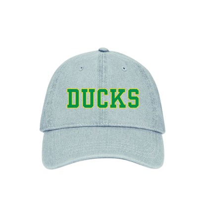 Ducks embroidered denim hat