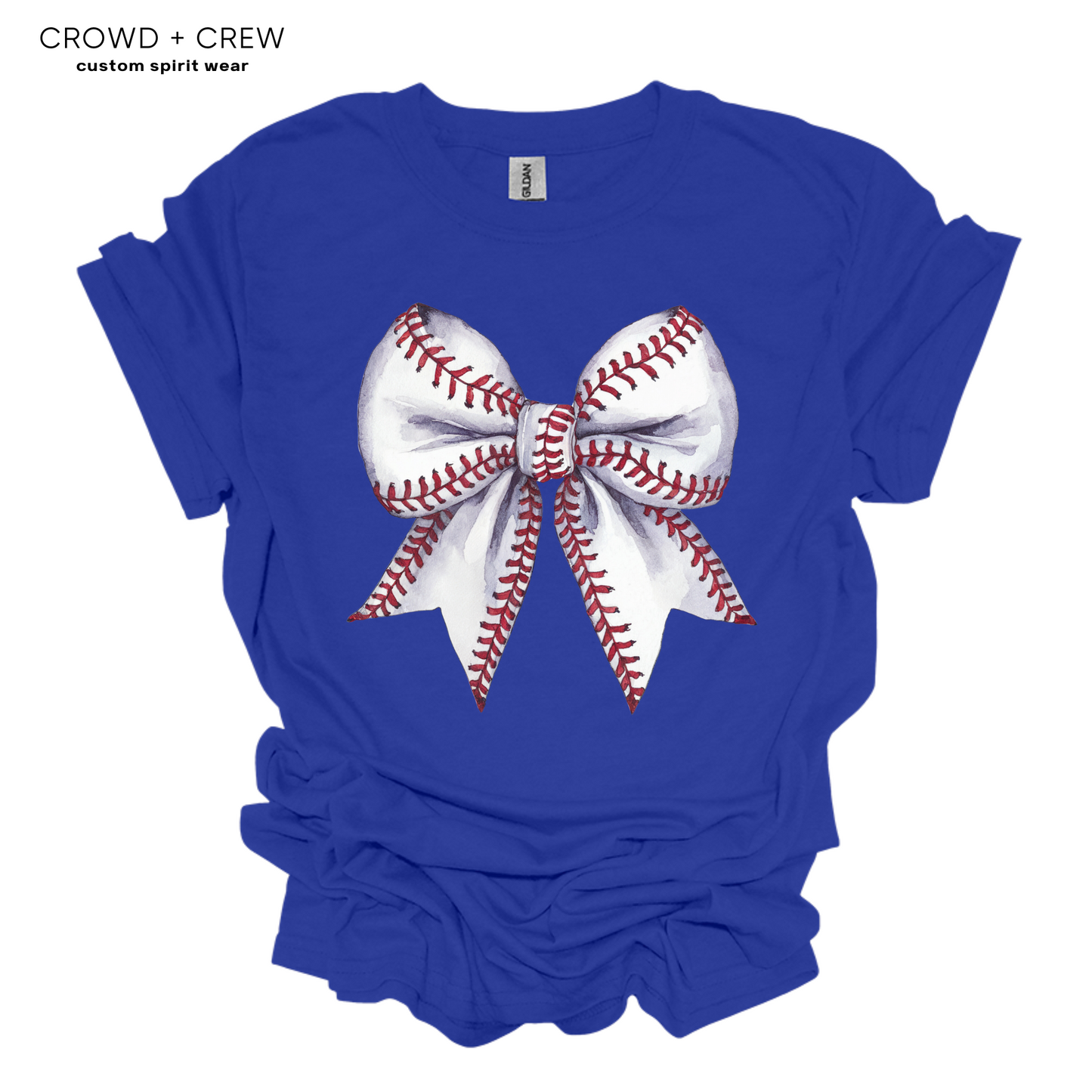 Baseball Bow Adult Tee