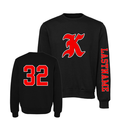 Knights Baseball Personalized Crew Sweatshirt